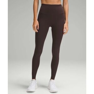 New! Lululemon Wunder Train High-Rise Tight 28" Espresso Size 8